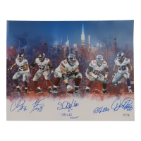 Giants Super Bowl XLII Champs 16x20 Photo Signed by (5) with David Diehl, Kareem McKenzie, Shaun O'Hara, Rich Seubert Inscribed "SB XLII Champs" (PSA) at PristineAuction.com
