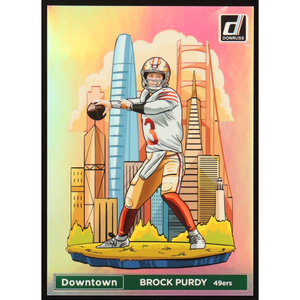 Brock Purdy 2024 Donruss Downtown! Oversize #4 at PristineAuction.com