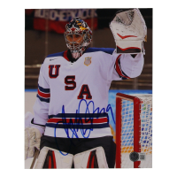 Ryan Miller Signed Team USA 8x10 Photo (Beckett) at PristineAuction.com