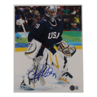 Ryan Miller Signed Team USA 8x10 Photo (Beckett) at PristineAuction.com