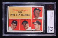 Mickey Mantle / Roger Maris / Jim Lemon / Rocky Colavito 1961 Topps #44 / AL Home Run Leaders (BVG 6.5) at PristineAuction.com