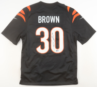 Chase Brown Signed Bengals Nike Authentic Jersey (Beckett) at PristineAuction.com