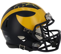 Tom Brady Signed Michigan Wolverines Speed Mini Helmet (Fanatics) at PristineAuction.com