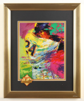 "Willie Mays" Leroy Neiman Custom Framed Print Display With Official Candlestick Park Pin at PristineAuction.com