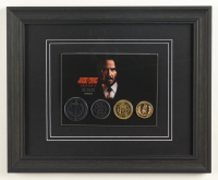 "John Wick: Chapter 4" Custom Framed Opening Night Booklet & (4) Coins Display at PristineAuction.com