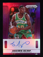 Shawn Kemp 2024-25 Panini Prizm Signatures Purple #41 #16/75 at PristineAuction.com