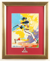 LeRoy Neiman "Reggie Jackson" Custom Framed Art Print Display With Player Pin at PristineAuction.com