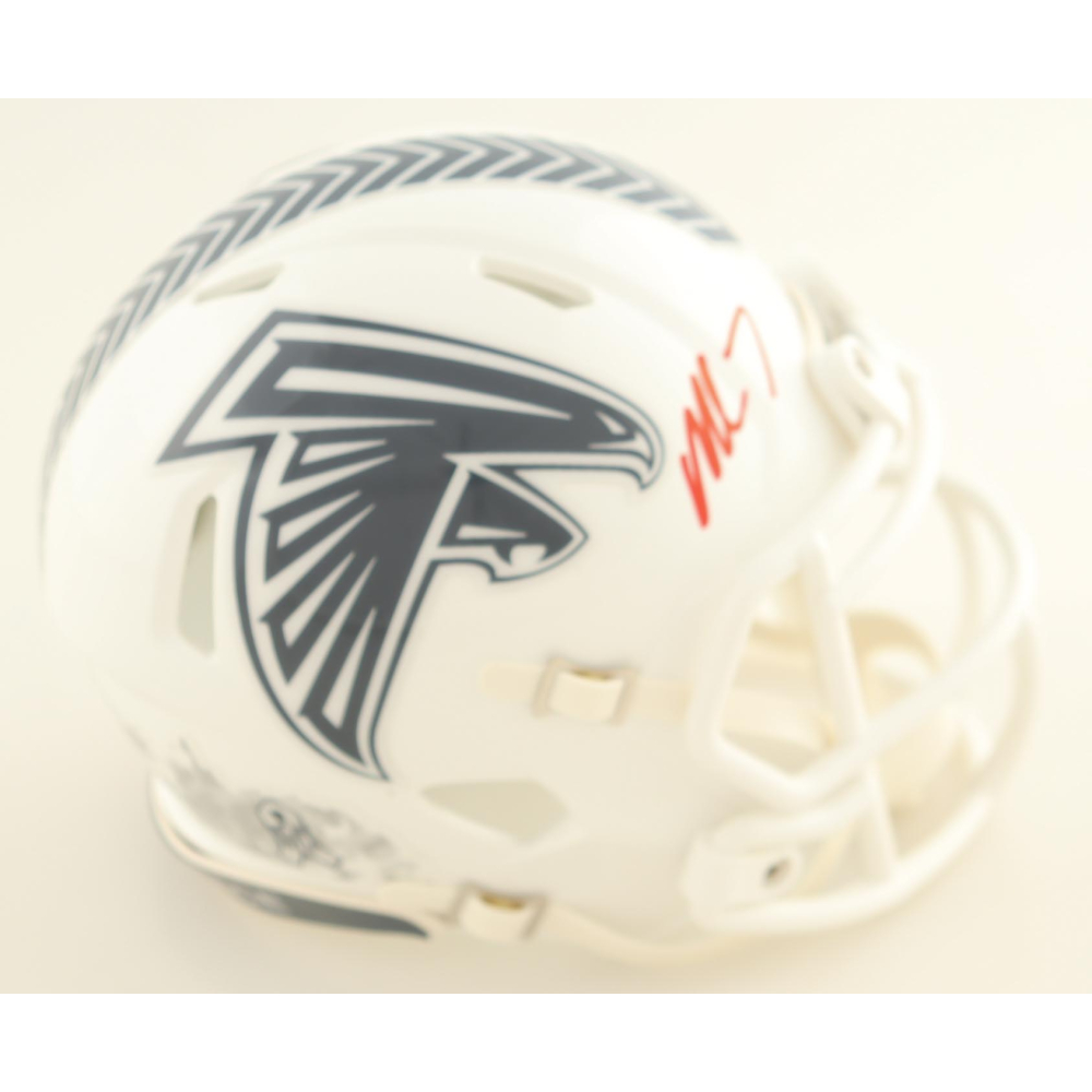 Michael Vick Signed Falcons Salute to Service Alternate Speed Mini Helmet (JSA) at PristineAuction.com