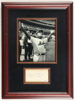 Casey Stengel Signed Mets Custom Framed Cut Display Inscribed "NY Mets" (JSA) at PristineAuction.com