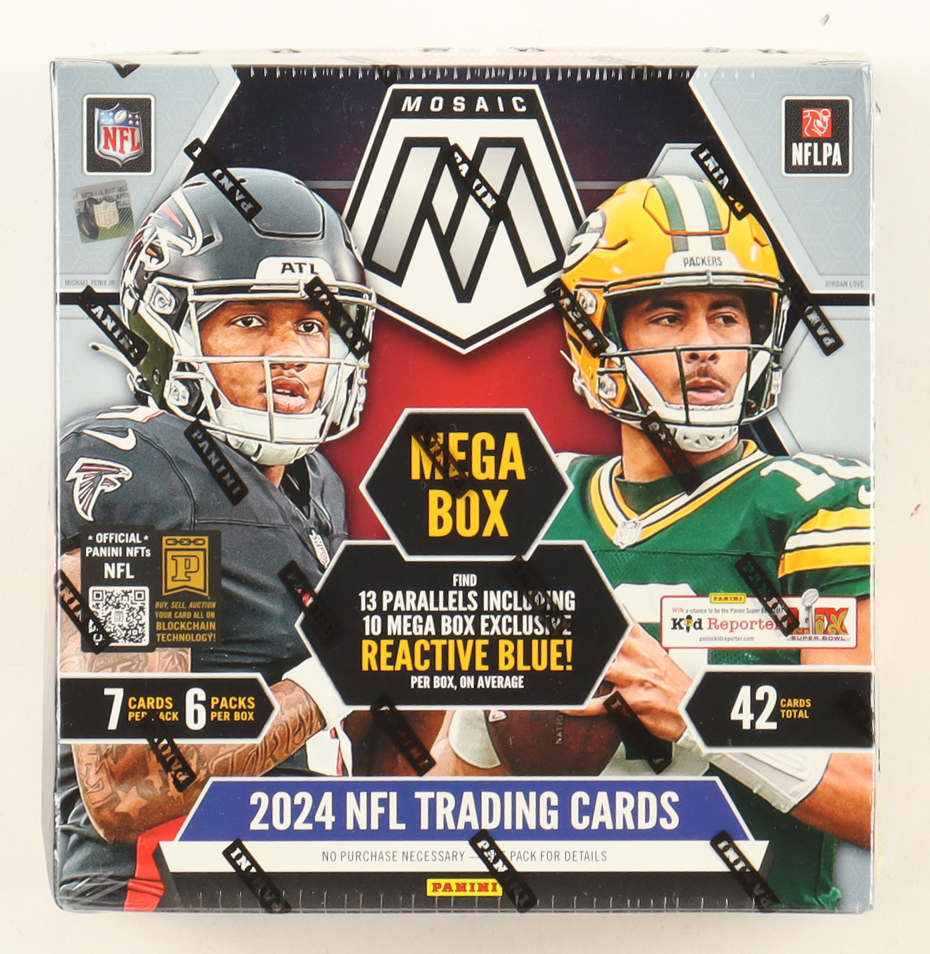 2024 Panini Mosaic Football Mega Box with (7) Packs at PristineAuction.com 2024 Panini Mosaic Football Mega Box with (7) Packs at PristineAuction.com