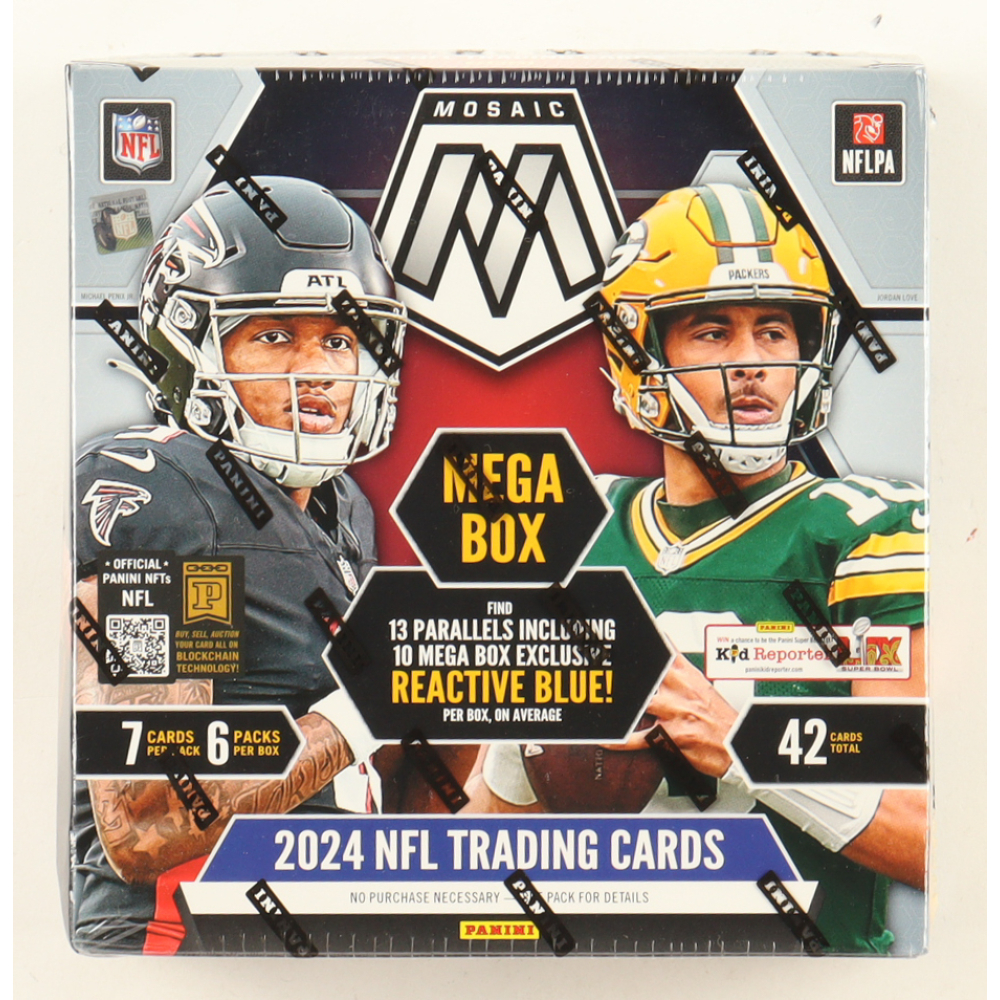 2024 Panini Mosaic Football Mega Box with (7) Packs at PristineAuction.com