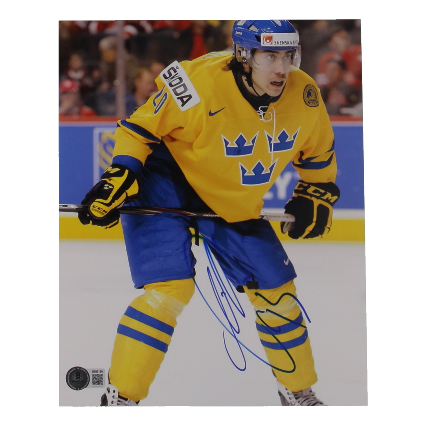 Mika Zibanejad Signed Team Sweden 8x10 Photo (Beckett) at PristineAuction.com Mika Zibanejad Signed Team Sweden 8x10 Photo (Beckett) at PristineAuction.com