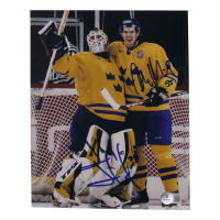 Henrik Lundqvist & Christian Backman Signed Team Sweden 8x10 Photo (Beckett) at PristineAuction.com