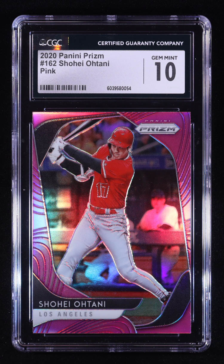 Shohei Ohtani 2020 Panini Prizm Pink #162 (CGC 10) at PristineAuction.com Shohei Ohtani 2020 Panini Prizm Pink #162 (CGC 10) at PristineAuction.com