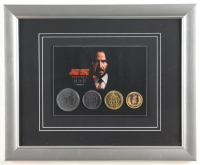 "John Wick: Chapter 4" Custom Framed Opening Night Booklet & (4) Coins Display at PristineAuction.com