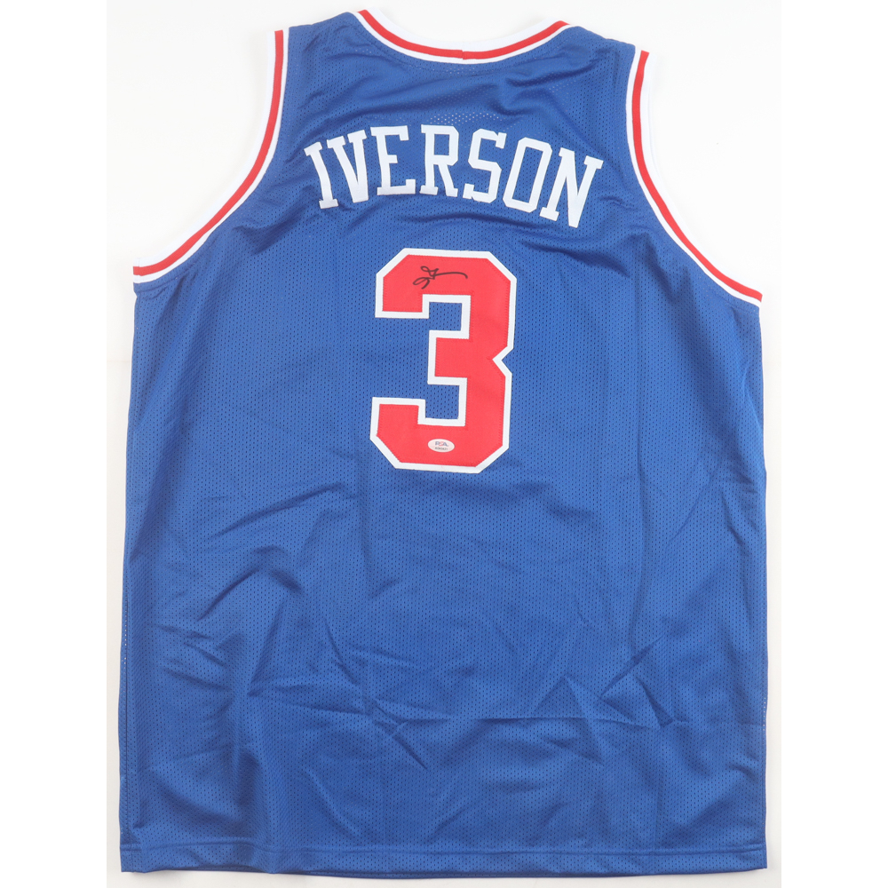 Allen Iverson Signed Jersey (PSA) at PristineAuction.com