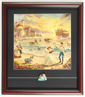 Thomas Kinkade "The Little Mermaid" Custom Framed Print Display With Dual Character Pin at PristineAuction.com