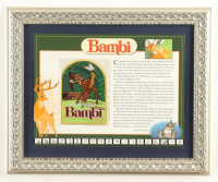 1942 Bambi Custom Framed Commemorative Patch Display with Bambi Jumbo Patch at PristineAuction.com