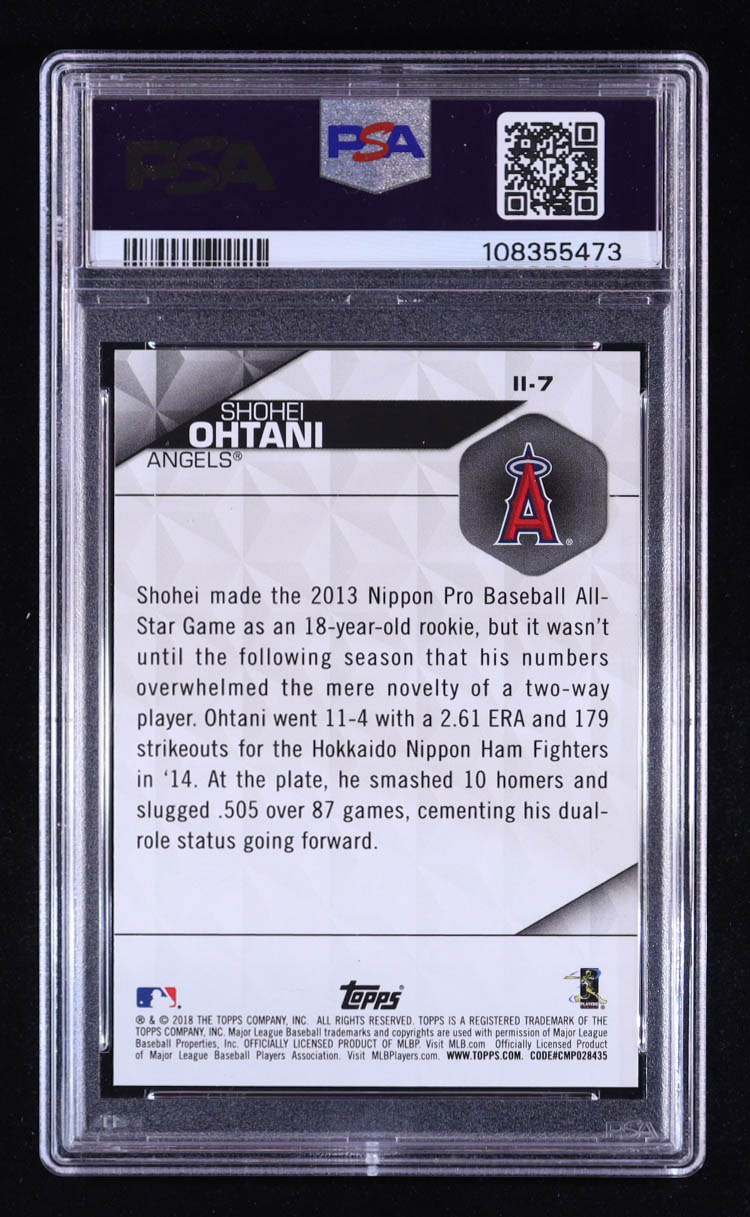 Shohei Ohtani 2018 Topps Instant Impact #II7 RC (PSA 10) at PristineAuction.com Shohei Ohtani 2018 Topps Instant Impact #II7 RC (PSA 10) at PristineAuction.com