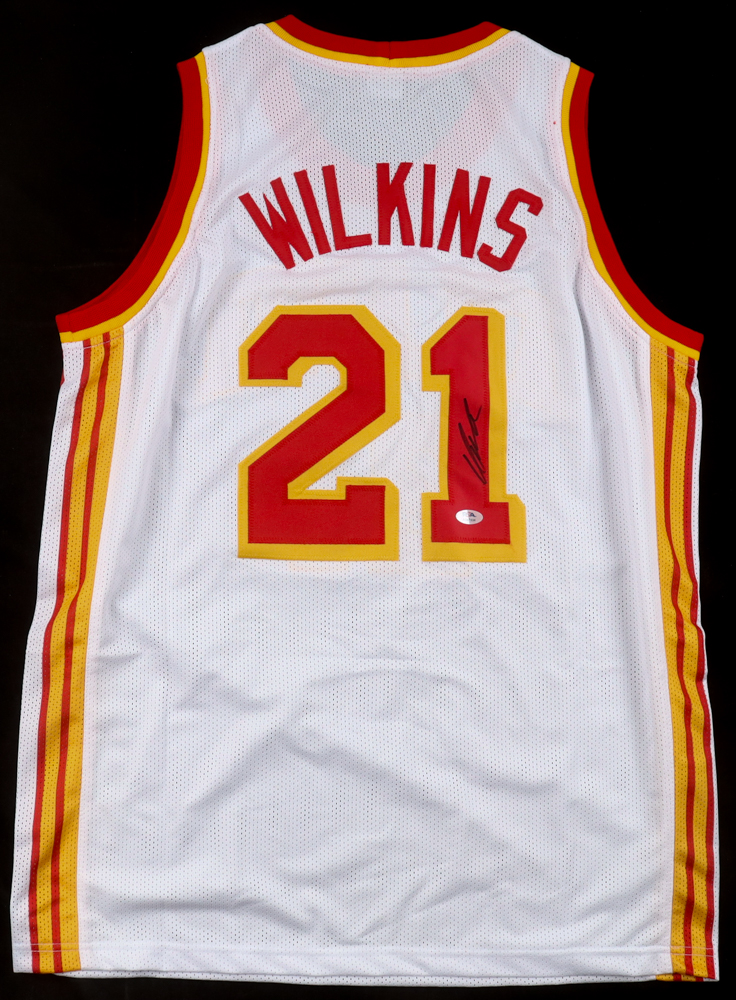 Dominique Wilkins Signed Jersey (PSA) at PristineAuction.com Dominique Wilkins Signed Jersey (PSA) at PristineAuction.com