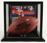 Jerry Rice Signed Rice 101 Touchdowns Commemorative NFL Football with Photo Display Case (PSA) at PristineAuction.com