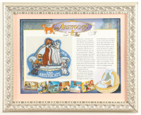 "The Aristocats" Disney 1970 Custom Framed Commemorative Cloth Patch Plot Card at PristineAuction.com