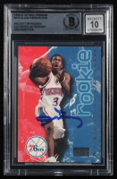 Allen Iverson Signed 1996-97 SkyBox Premium #216 ROO RC (BGS | Autograph Graded BGS 10) at PristineAuction.com