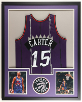 Vince Carter Signed Custom Framed Jersey Display (JSA) at PristineAuction.com