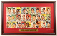 1954 Topps Uncut Sheet Custom Framed Card Sheet Display with Title Plaque at PristineAuction.com