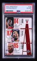 Michael Jordan/Scottie Pippen/Dennis Rodman/Toni Kukoc/Ron Harper 1996 Upper Deck #139 (PSA 6) at PristineAuction.com
