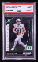 Justin Herbert 2020 Panini Prizm Draft Picks #102 RC (PSA 10) at PristineAuction.com
