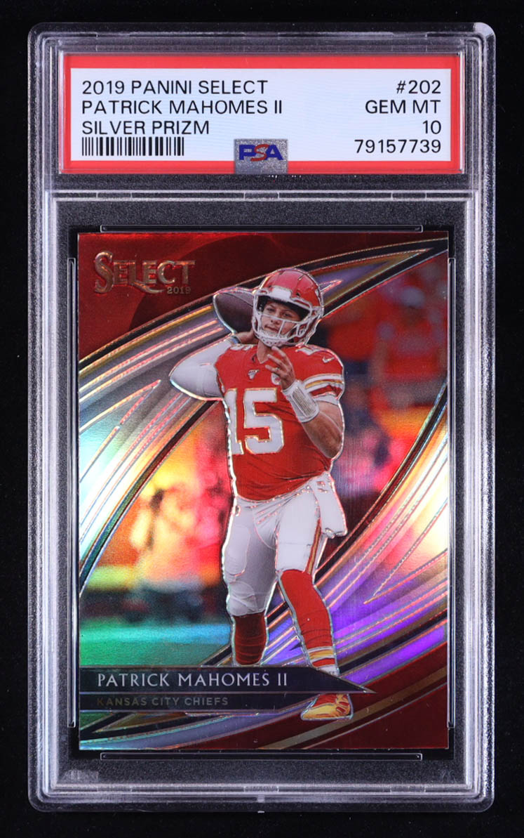 Patrick Mahomes II 2019 Select Silver Prizm #202 (PSA 10) at PristineAuction.com Patrick Mahomes II 2019 Select Silver Prizm #202 (PSA 10) at PristineAuction.com