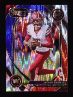 Jayden Daniels 2024 Select Prizm Red and Blue Shock #217 RC at PristineAuction.com