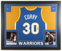 Stephen Curry Signed Custom Framed Jersey Display (JSA) at PristineAuction.com