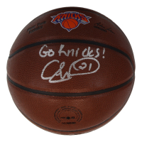 Charlie Ward Signed Knicks Logo NBA Basketball Inscribed "Go Knicks!" (Schwartz) at PristineAuction.com