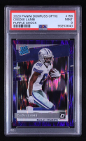 Ceedee Lamb 2020 Panini Donruss Optic Purple Shock RR #156 RC (PSA 9) at PristineAuction.com