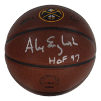 Alex English Signed Nuggets Logo NBA Basketball Inscribed "HOF 97" (Schwartz) at PristineAuction.com