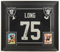 Howie Long Signed Custom Framed Jersey Display (Beckett) at PristineAuction.com