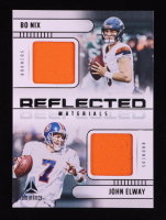 Bo Nix / John Elway 2025 Panini Luminance Reflected Materials #7 at PristineAuction.com