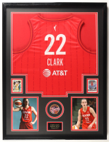 Caitlin Clark Signed Custom Framed Jersey Display With WNBA 2024 Panini Caitlin Clark Collection Highlights #H7 & 2024 Panini Instant WNBA #CCROY Trading Cards (JSA) at PristineAuction.com