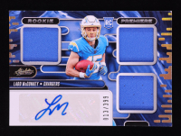 Ladd McConkey 2024 Absolute Rookie Premiere Materials Autographs #10 RC #013/399 at PristineAuction.com