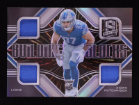 Aidan Hutchinson 2022 Panini Spectra Building Blocks Materials Hyper #20 RC #17/75 at PristineAuction.com