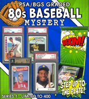 NEW PRISTINE EXCLUSIVE! All PSA/BGS Graded 80’s Baseball BOOM BOX, Decade Edition Mystery Box! Limited to only 400 packs! at PristineAuction.com