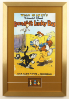 Walt Disney's "Donald Duck's Lucky Day" Custom Framed Print Display with (3) Vintage Disney Figures at PristineAuction.com