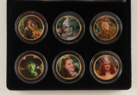 "Wizard of Oz" LE Merrick Mint 24k Gold Coin Set With (6) Colorized Coins with Original Display Case at PristineAuction.com