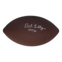 Bob Lilly Signed NCAA Football Inscribed "HOF '80" (Schwartz) at PristineAuction.com