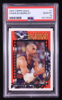 Charles Barkley 1993-94 Topps Gold #1 HL (PSA 10) at PristineAuction.com