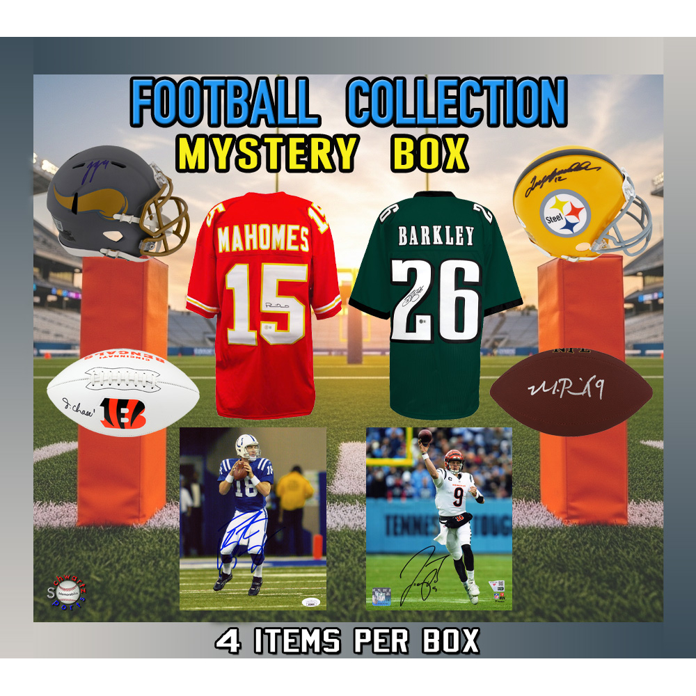 Football Collection Autographed Mystery Box - Series 22 (Limited to 150) (4 SIGNED ITEMS PER BOX!!) – Schwartz Sports at PristineAuction.com