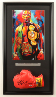 Mike Tyson Signed Custom Framed Everlast Boxing Glove Display (PSA) at PristineAuction.com