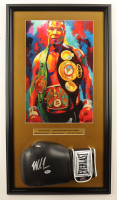 Mike Tyson Signed Custom Framed Everlast Boxing Glove Display (PSA) at PristineAuction.com